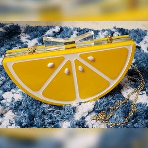 Lemon Crossbody/Clutch Bag
